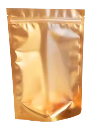 metallic shine effect feature for packaging