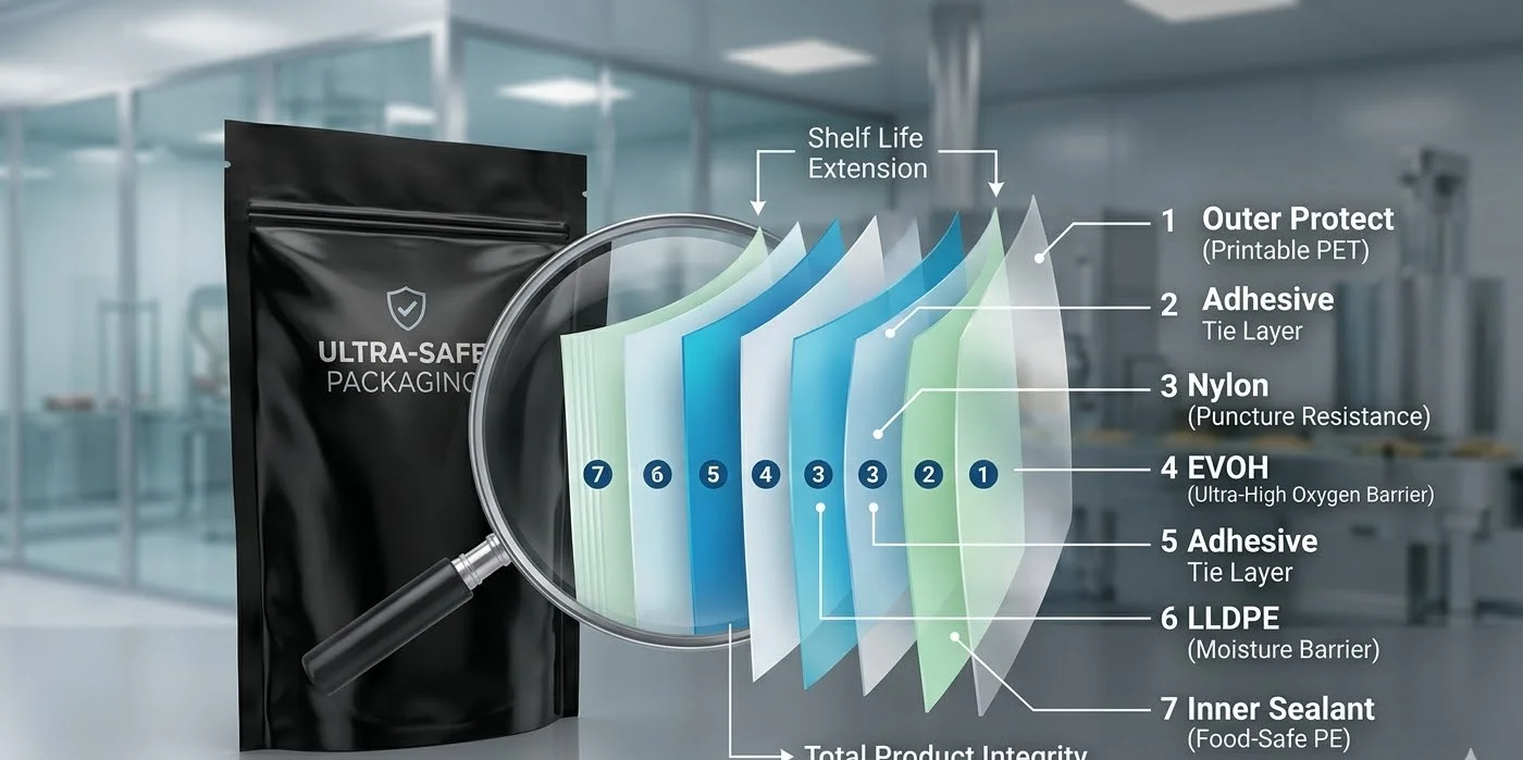 7 layer barrier packaging