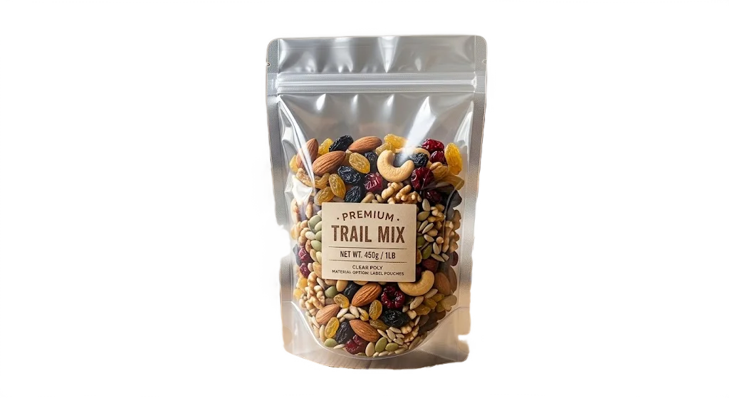 clear poly material for packaging