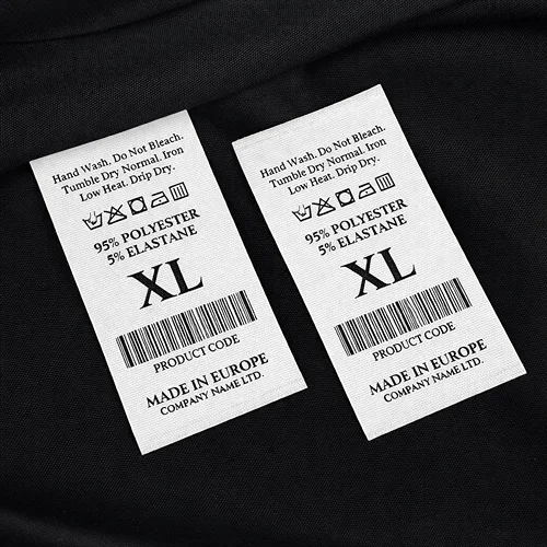 Barcode Clothing Labels View 3
